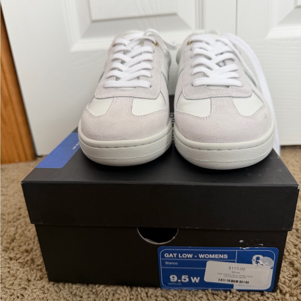Greats Gat Low Blanco White and Light Gray Sneakers - Picture 3 of 6